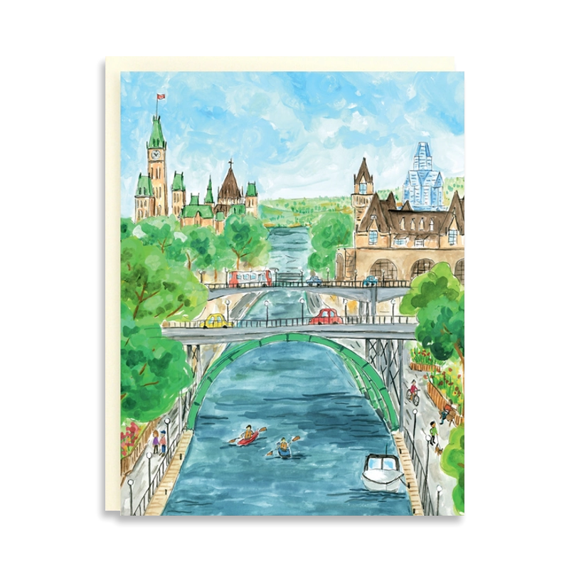 Ottawa Rideau Canal Single Card