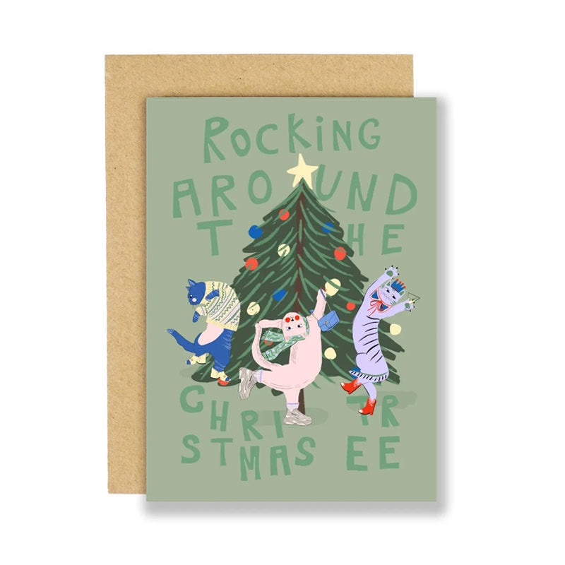 Rocking Around The Christmas Tree Single Card