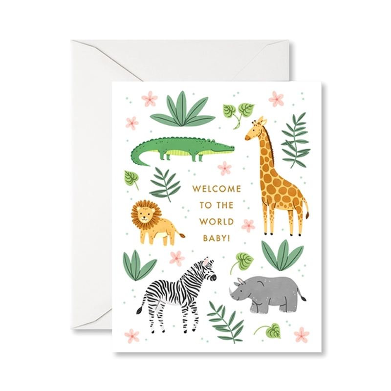Safari Baby Single Card