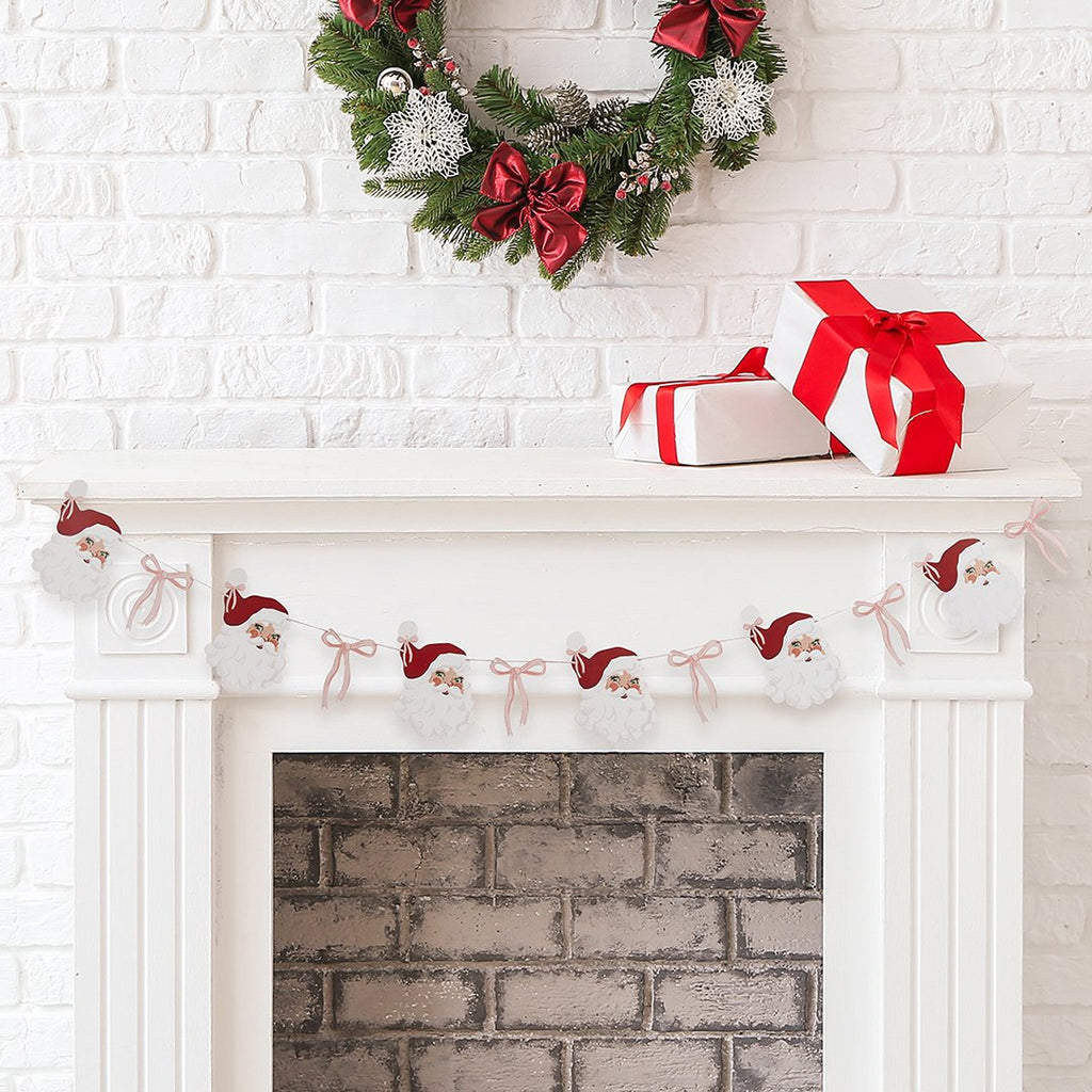Santa & Bow Garland - 2m