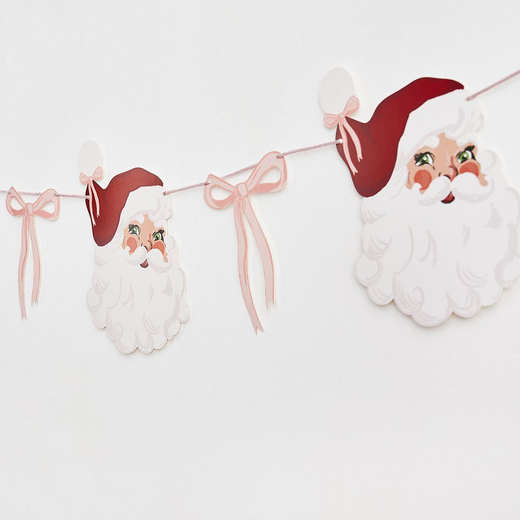 Santa & Bow Garland - 2m