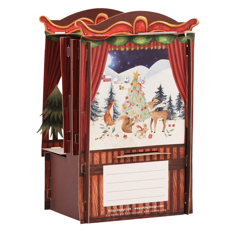 Santa's Elves Paper Theatre Single Card