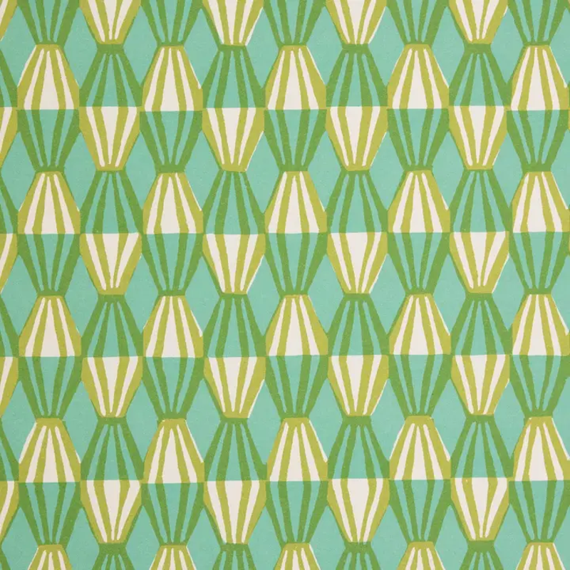 Sap Green Threadwork Patterned Paper Gift Wrap