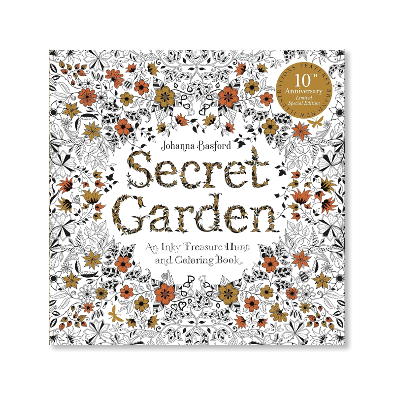 10th Anniversary Secret Garden Colouring Book