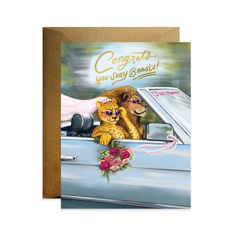 Sexy Beast Wedding Single Card