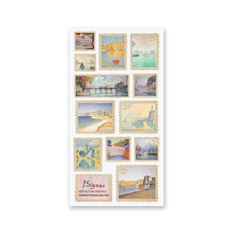 Signac Stamps Sticker Sheet