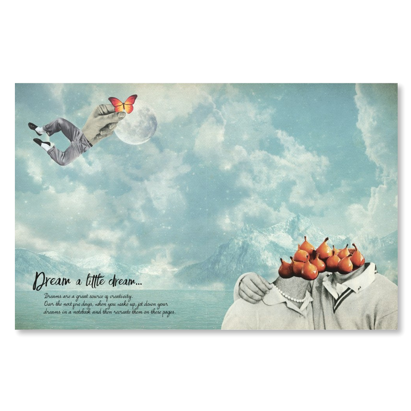 Snipping The Stress Away Collage Book