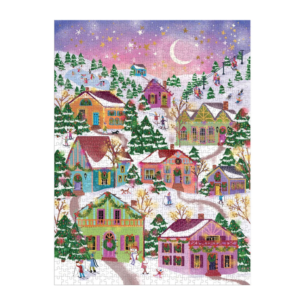 Snowcap Village 1000 Piece Puzzle