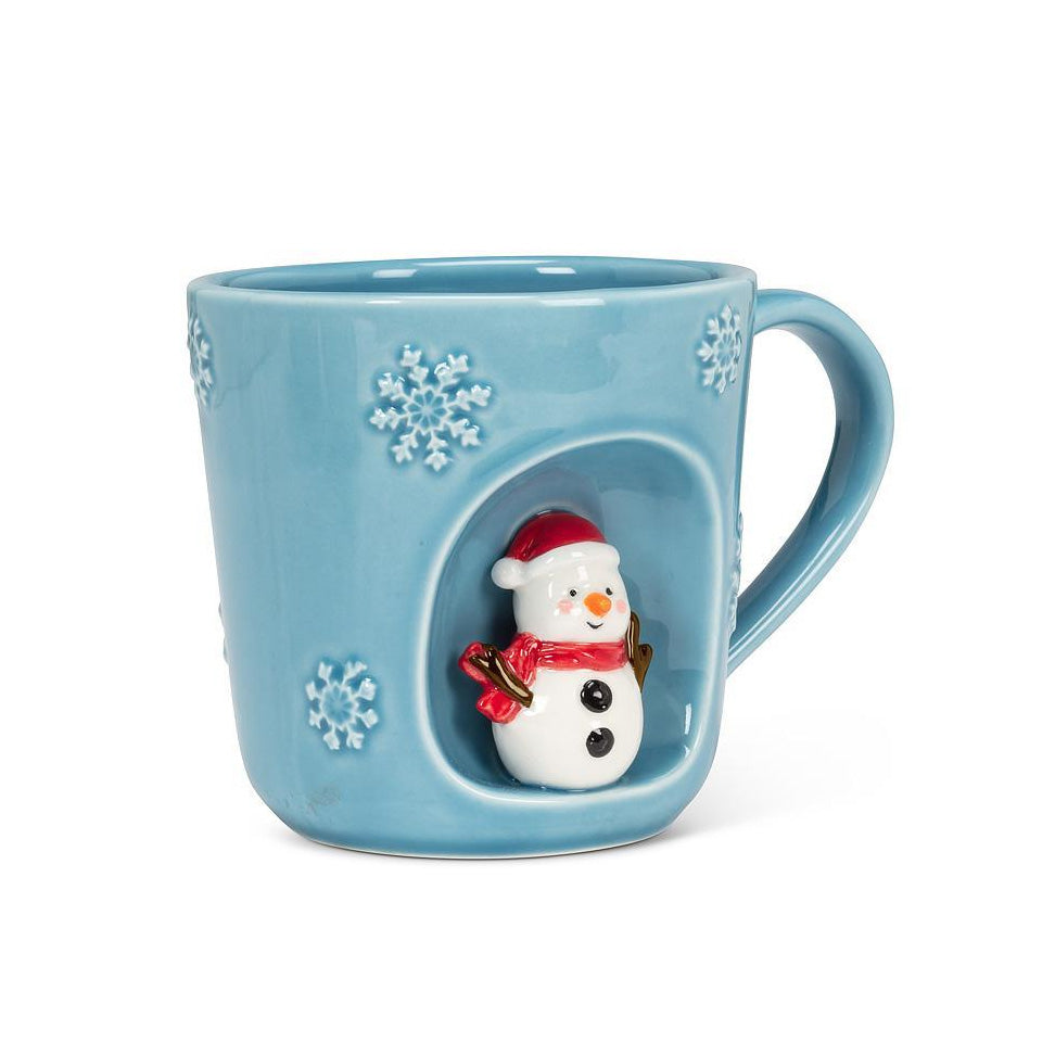 Snowflake & Snowman Mug