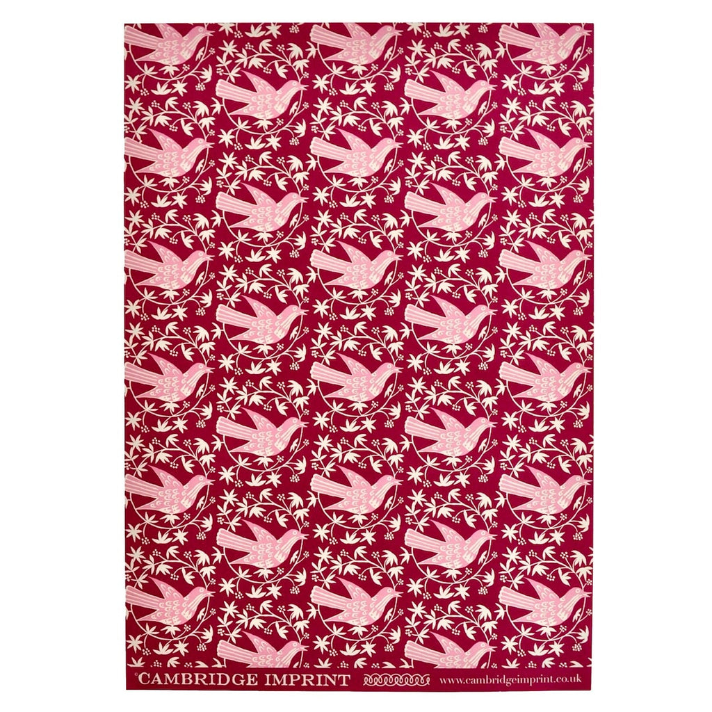 Bramble Songbird Patterned Paper Gift Wrap