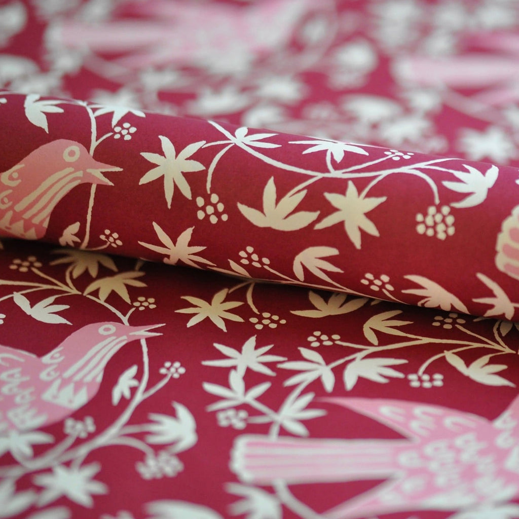 Bramble Songbird Patterned Paper Gift Wrap