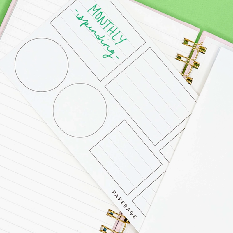 Spiral Bound Hardcover Journal - Whimsical Garden