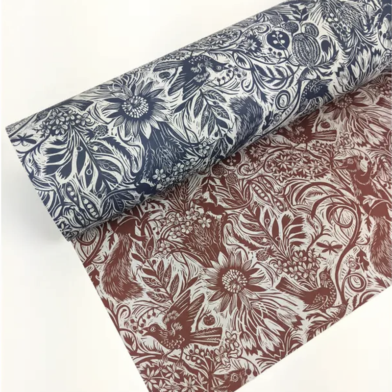 Squirrel & Sunflower Double Sided Gift Wrap Sheet