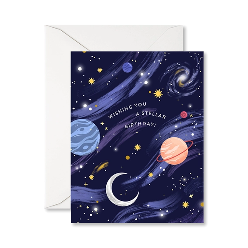 Wishing You A Stellar Birthday Single Card