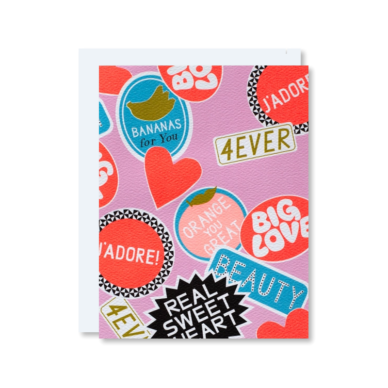 Sticker Love Single Card