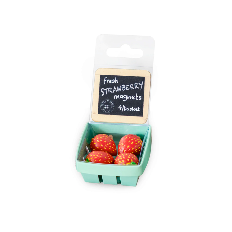 Fresh Strawberry Magnets