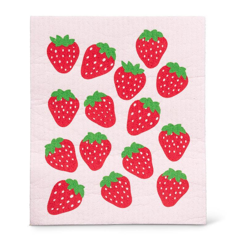 Strawberry Dishcloth & Kitchen Towel Set