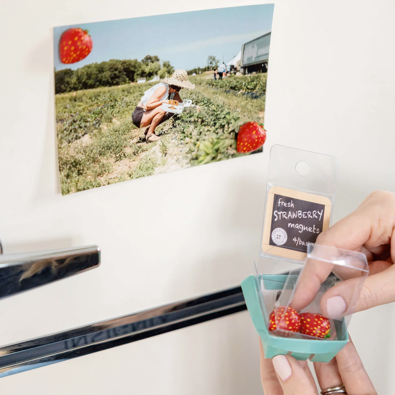 Fresh Strawberry Magnets