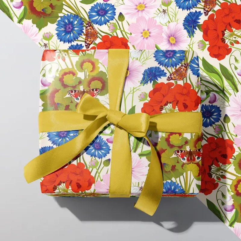 Summer Floral Gift Wrap Sheet