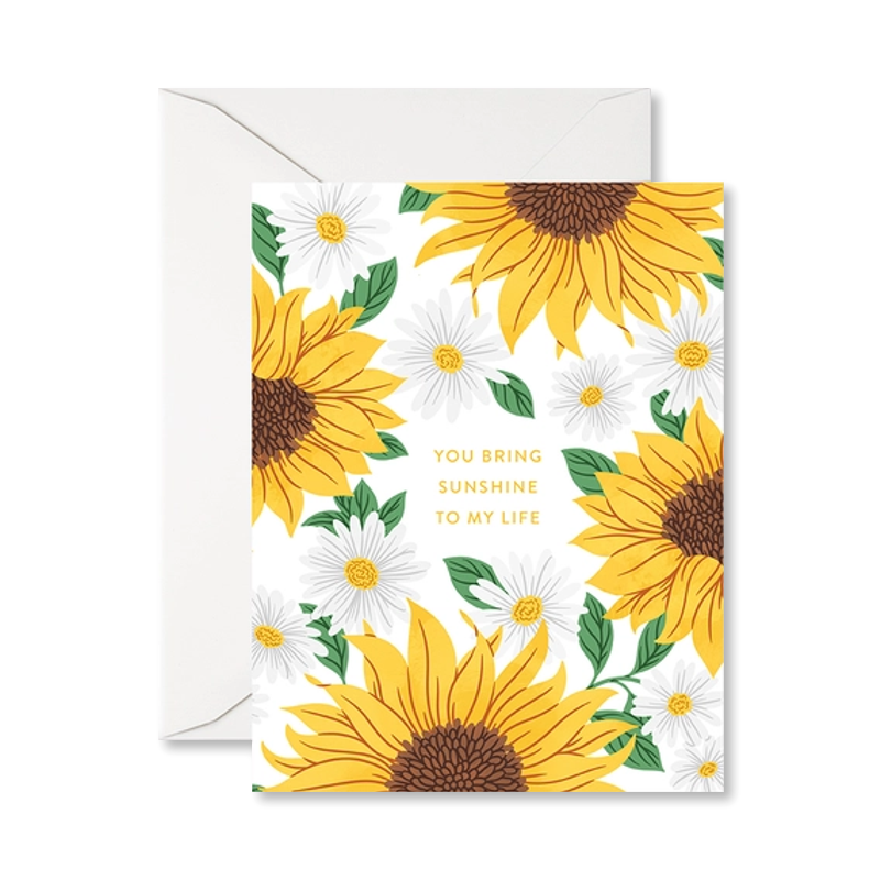 Sunshine Flowers Single Card