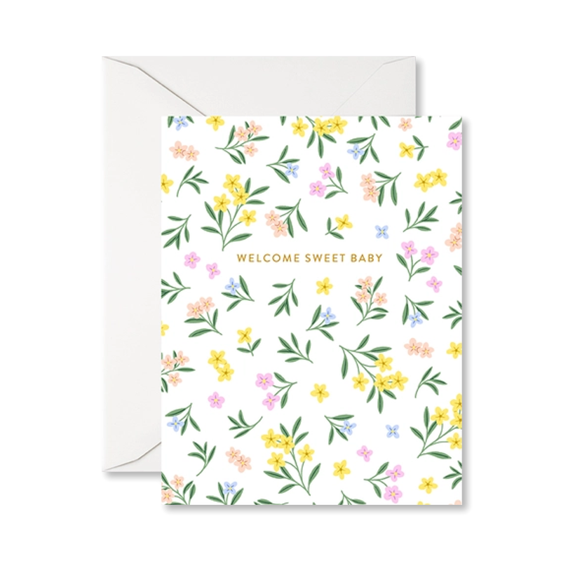 Welcome Sweet Baby Single Card