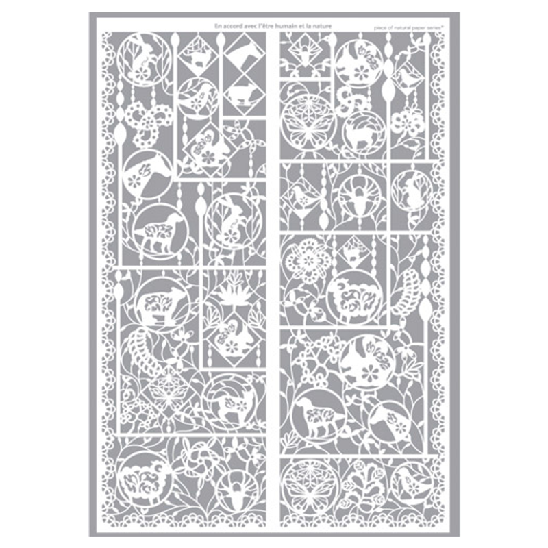Ornament Paper Symphony #202 Paper Cloth Window Decoration