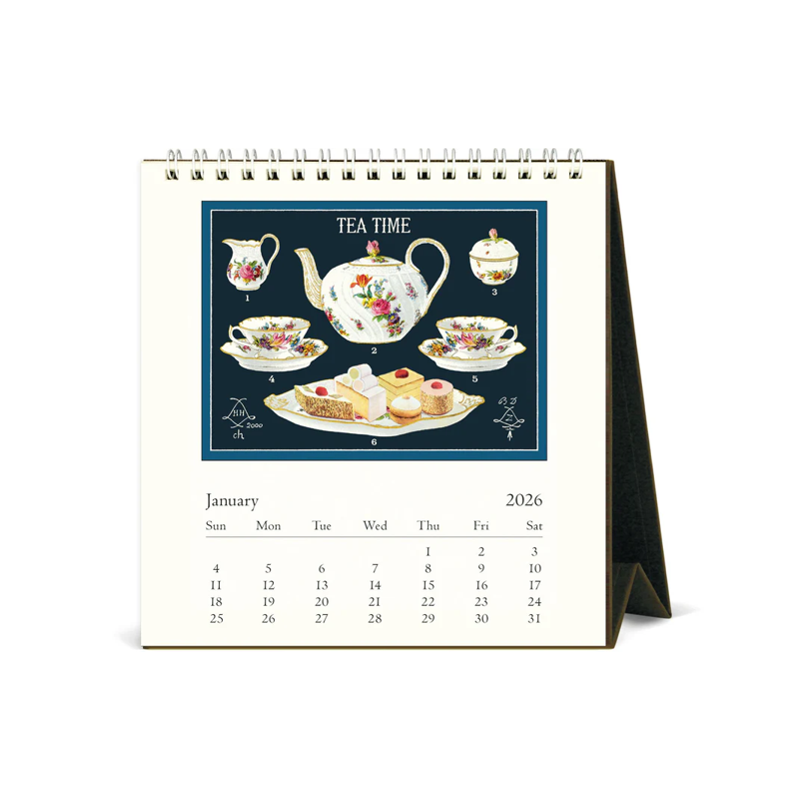 2026 Tea Time Desk Calendar