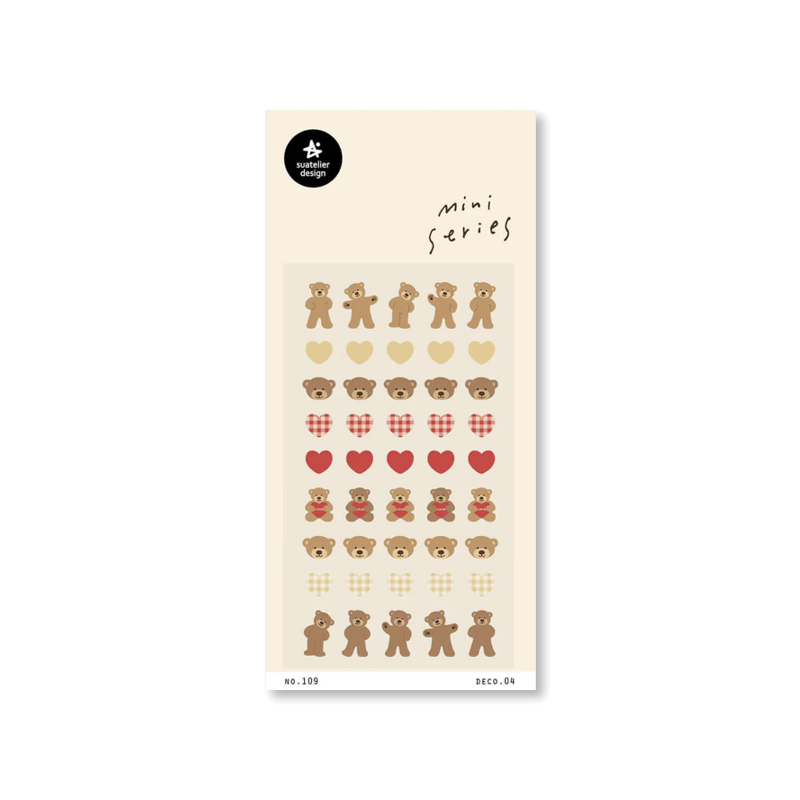 Teddy Love Mini Sticker Sheet