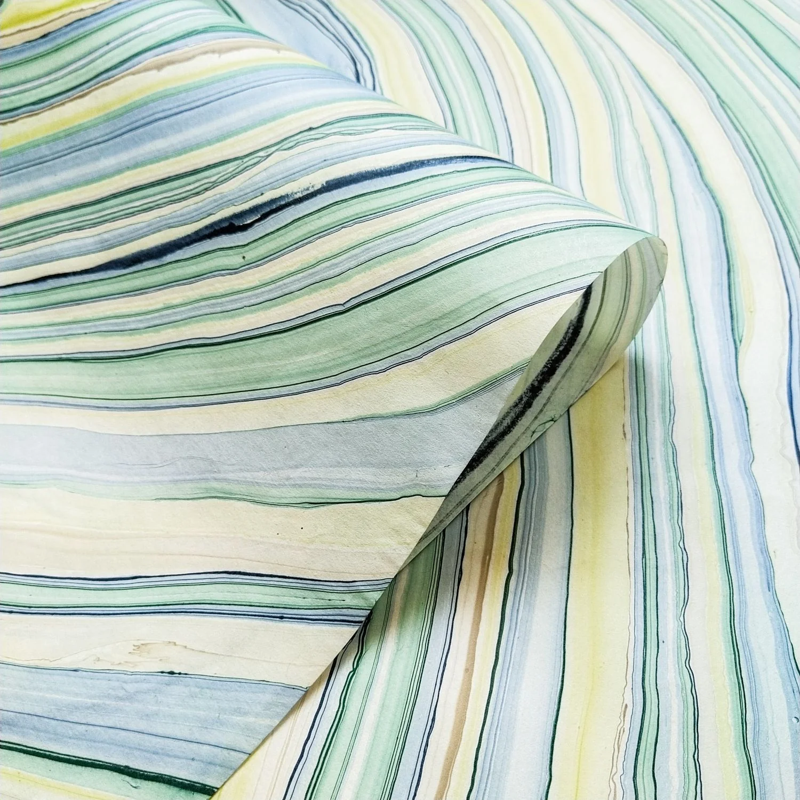 Thai Marbled Paper - Ammolite