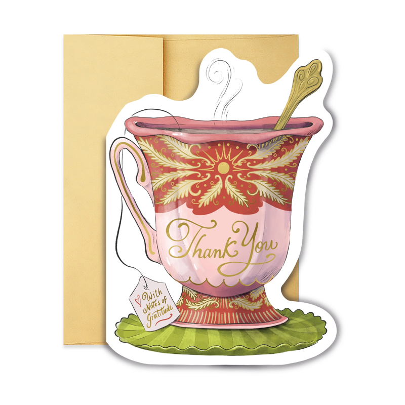 Thank You Teacup Single Card