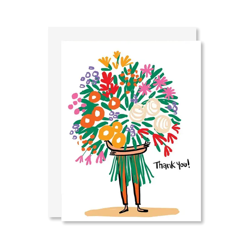 Thanks A Bunch Bouquet Single Card