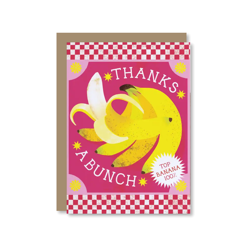 Lithograph Thanks A Bunch Single Card