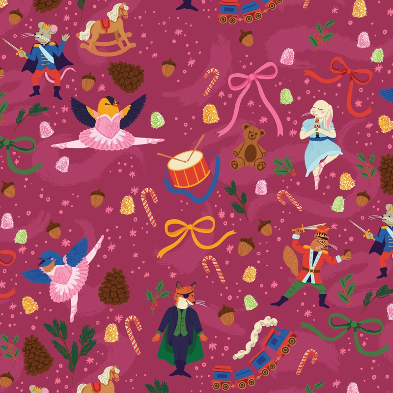 The Nutcracker Gift Wrap Sheet