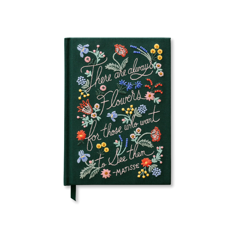 Rifle Paper Co. There Are Always Flowers Embroidered Notebook