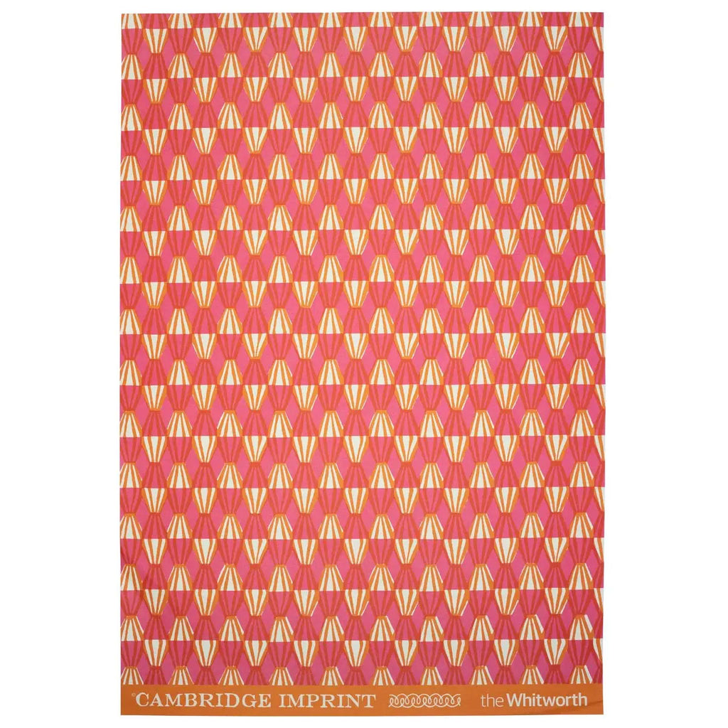 Bright Pink Threadwork Patterned Paper Gift Wrap