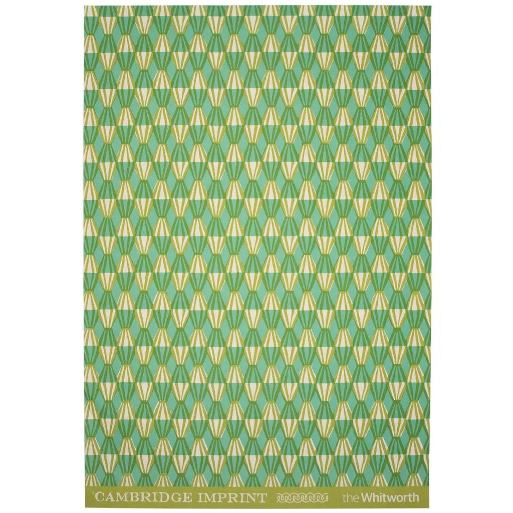Sap Green Threadwork Patterned Paper Gift Wrap