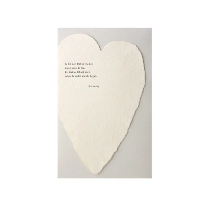 Tolstoy Heart Single Card