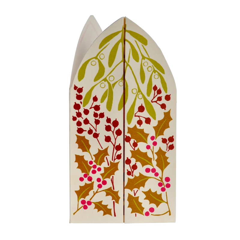 Hidden Winter Bird Triptych Card