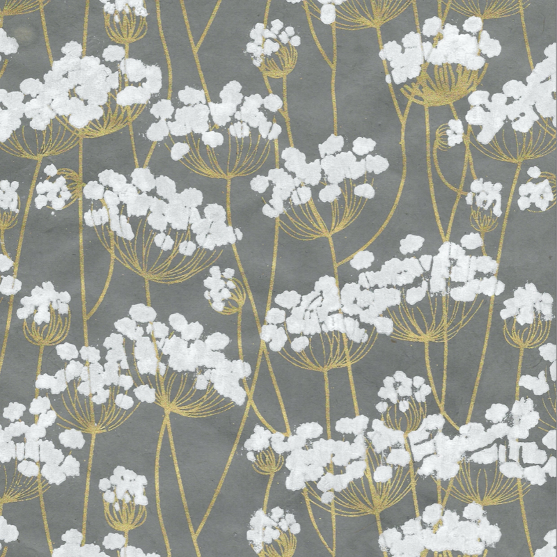 Twigs - White/Gold on Slate