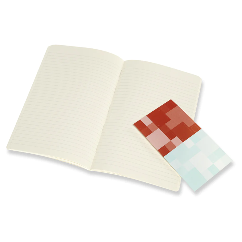 Volant Large Ruled Coral/Aquamarine