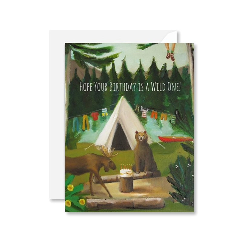 Wild Birthday Forest Single Card