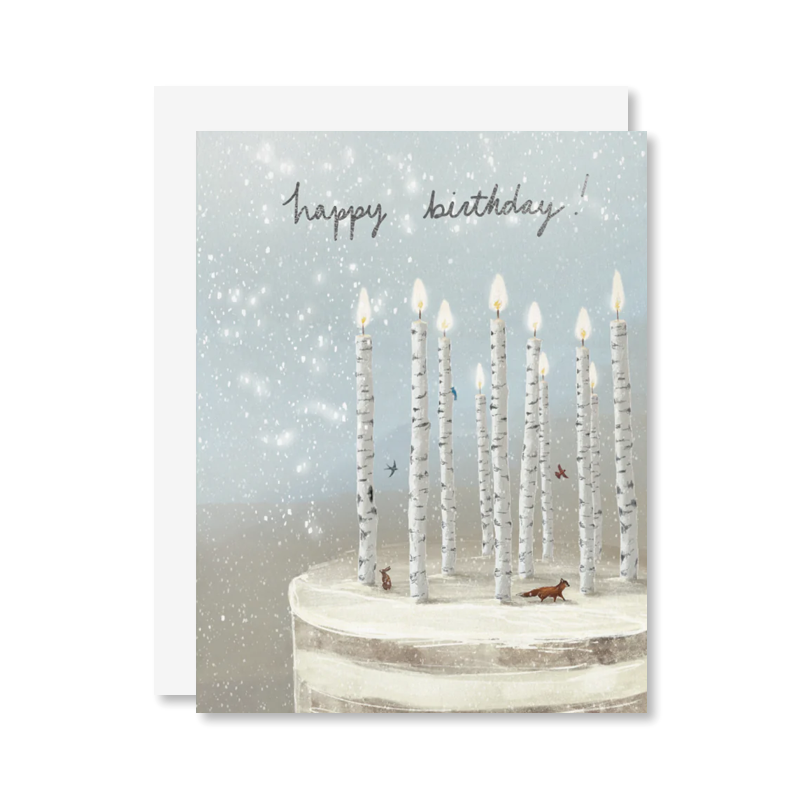 Winter Birthday Single Card
