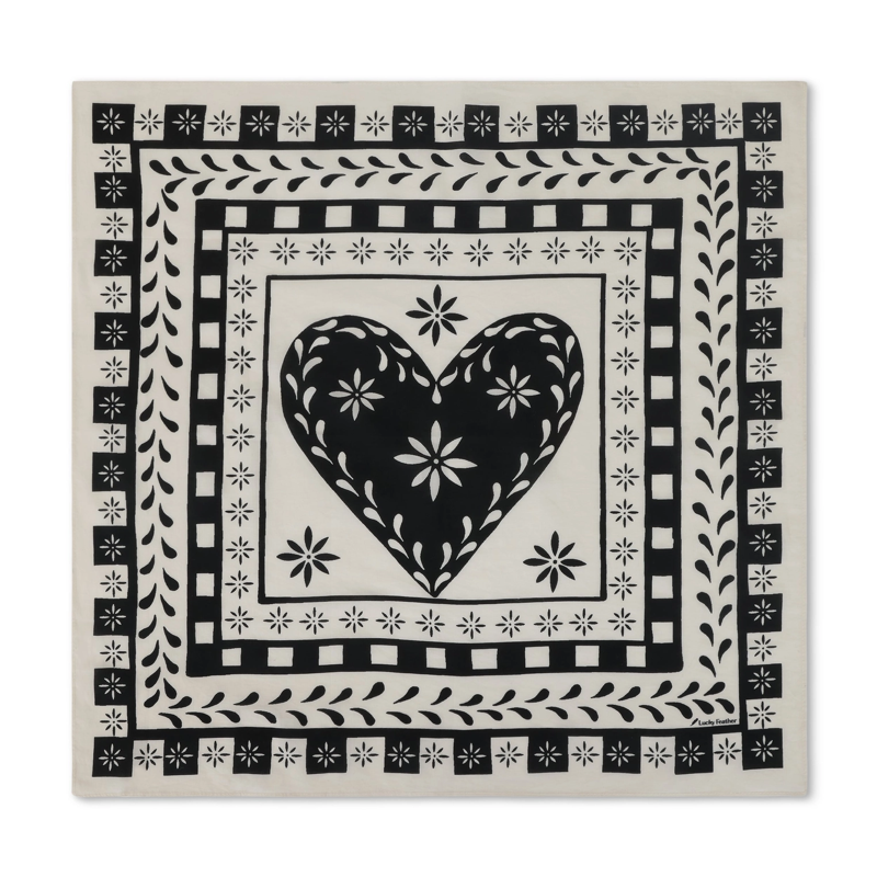 With Love Black Happiness Bandana