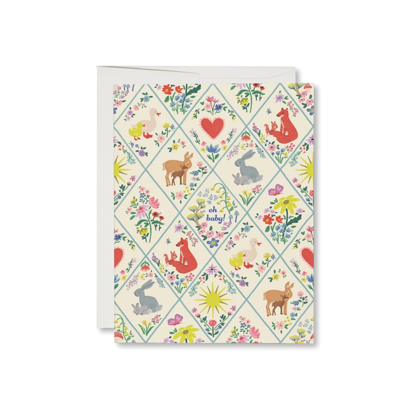 Woodland Critters Single Card