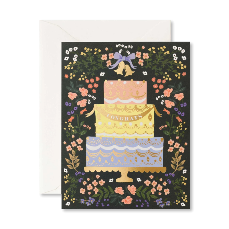 Woodland Wedding Cake Single Card