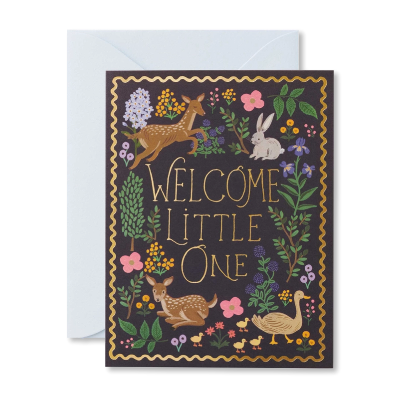 Woodland Welcome Single Card