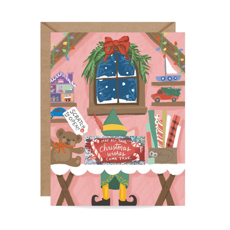 Santa's Workshop Scratch Off Single Card