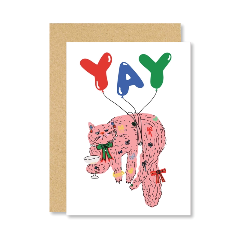 Yay! Party Cat Single Card