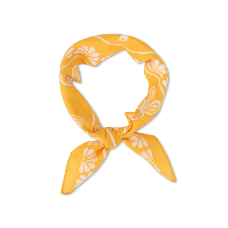 Yellow Butterflies Happiness Bandana