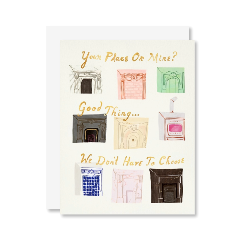 Your Place Or Mine Single Card